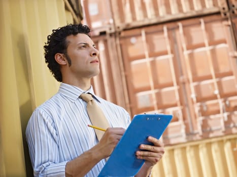 industrial worker in warehouse
