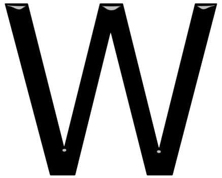 3D Letter W