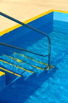 Steps into a swimming pool - detail