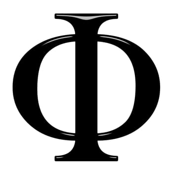 3D Greek Letter Phi