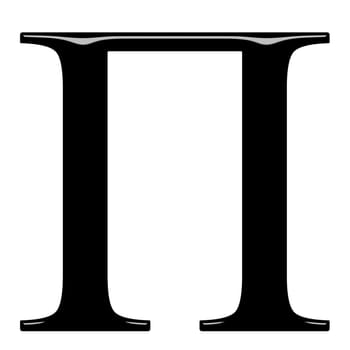 3D Greek Letter Pi