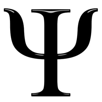 3D Greek Letter Psi