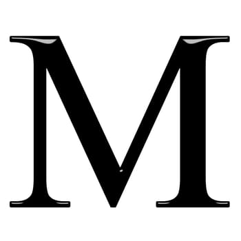 3D Greek Letter My