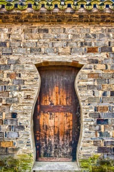 Old doorway in China