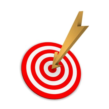 Target and dart or arrow