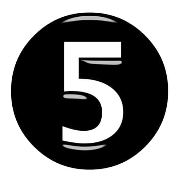 3D Framed Number 5