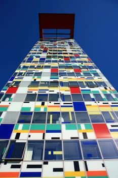 colourful house façade in the Media Harbour