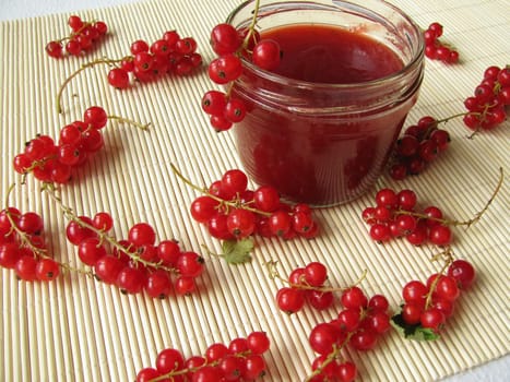 Homemade blackcurrant jam