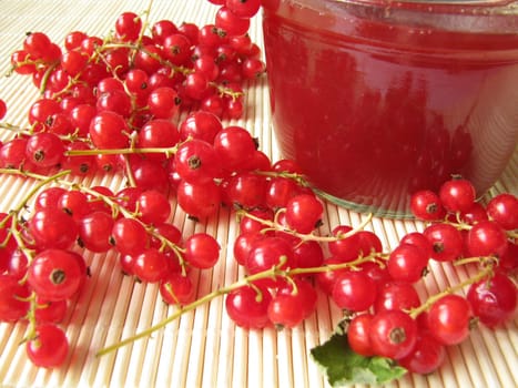 Homemade blackcurrant jam