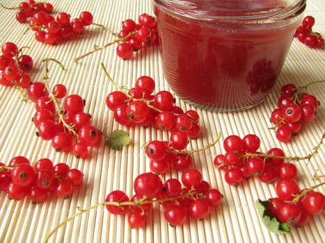 Homemade blackcurrant jam