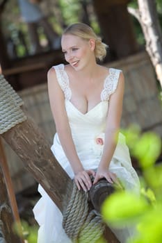 happy bride