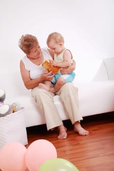Playing with granny