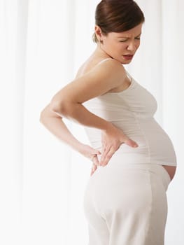pregnant woman drinking water