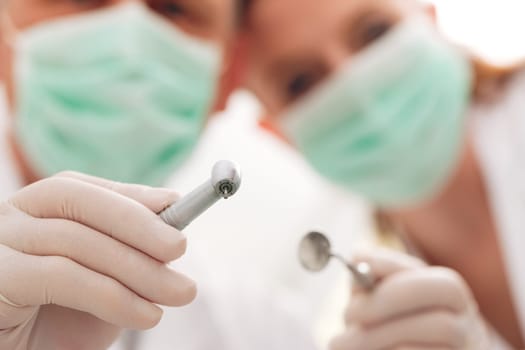 Tooth treatment with drilling