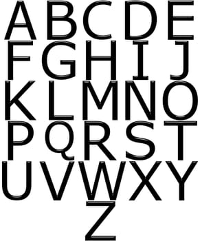 3D Alphabet