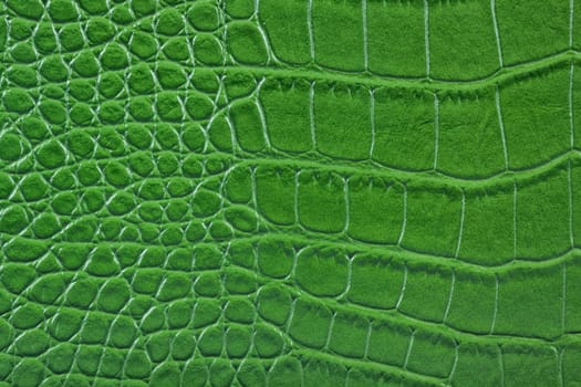Green leather.