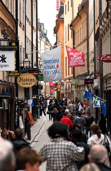 Tourists in Stockholm