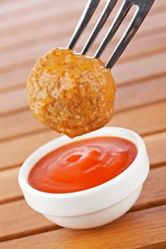 Meatball with sauce
