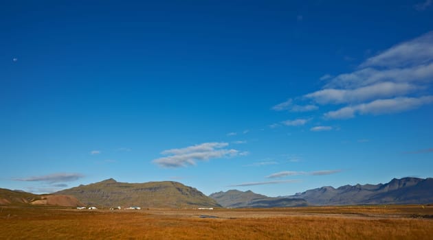 Landscape view in the east of Iceland
