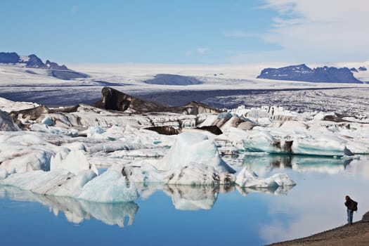 Jokulsarlon Glacial Lagoon, Vatnajokull, Iceland