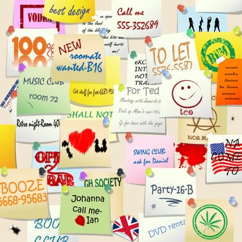 College wall adds