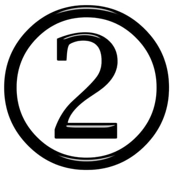 3D Framed Number 2