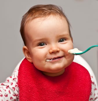 Laughing baby