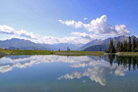 Mountain lake Rauriser Hochalm