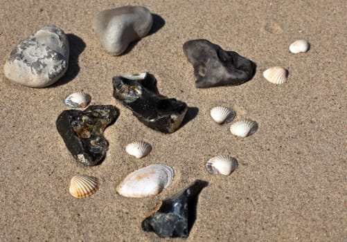 on the beach on the Baltic Sea...
