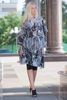 woman walking outdoor