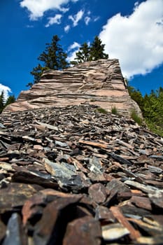 Slate quarry in the Slate Mountains