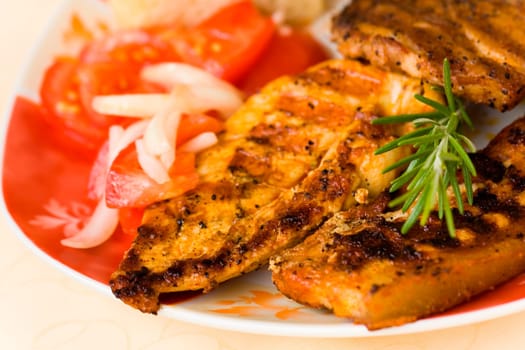 Grill,poultry and bacon