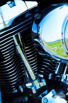 Motorcycle engine details