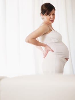 pregnant woman drinking water