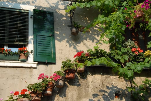 Mediterranean house entrance