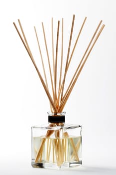 A fragrance diffuser with rods