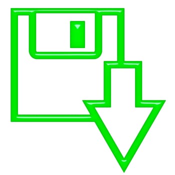 3D Download Button