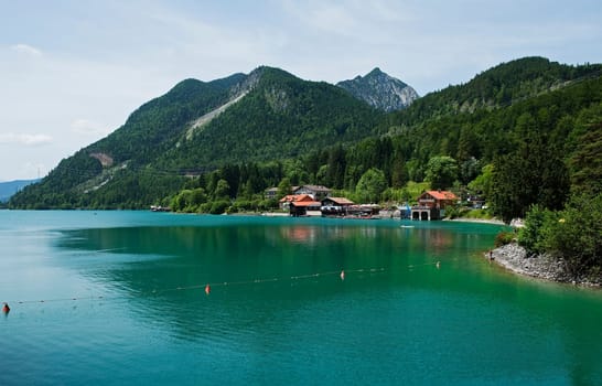Lake Walchensee in Bavaria