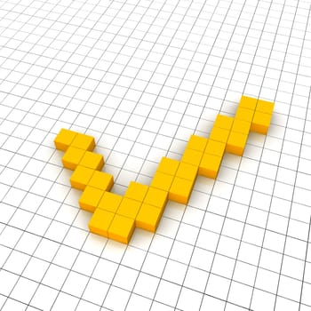 Check mark 3d icon