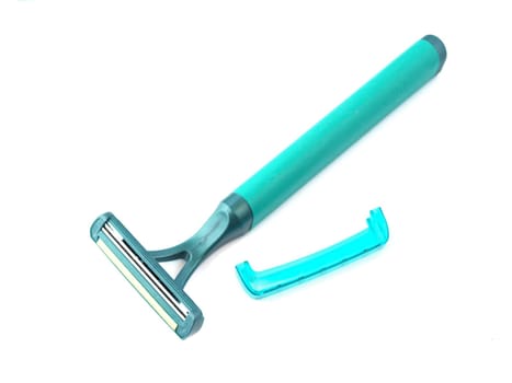 Disposable razor on an isolated white background.