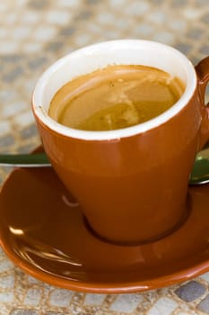 Espresso in the café