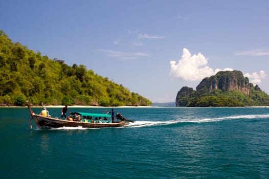 long tail boat in ride