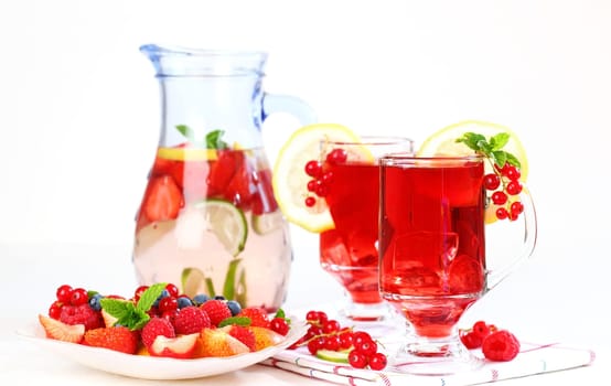 Refreshing summer ice tea