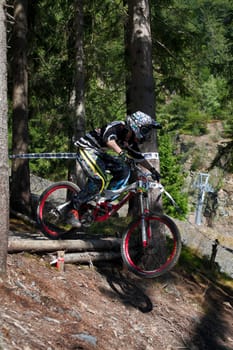 Downhill in the Slate Mountains