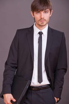 businessman with laptop