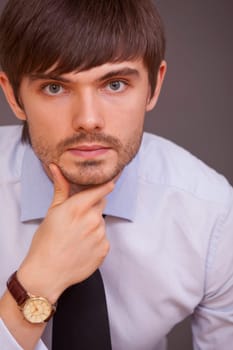 handsome man in studio
