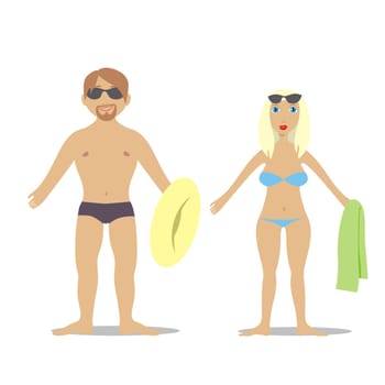 couple in swim suit