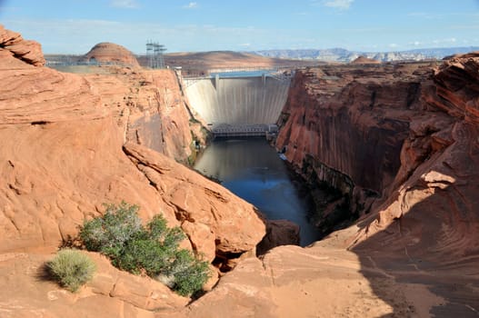Glen Canyon Dam on the Colorado River