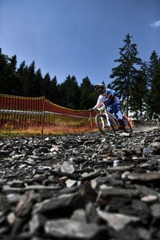Downhill in the Slate Mountains..........