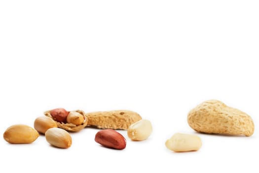 Broken and closed peanuts